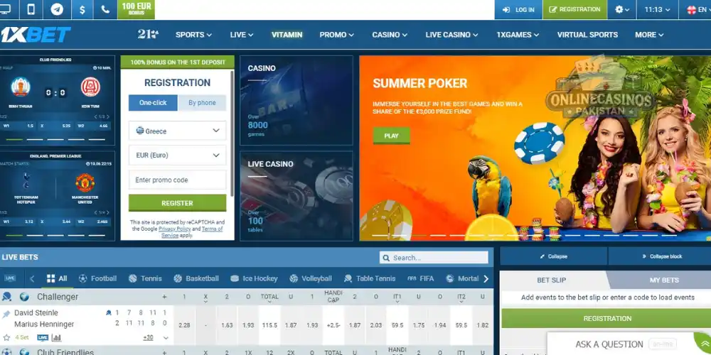 1xbet casino pakistan