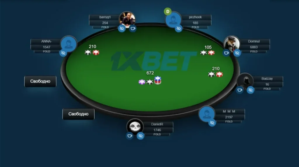 1xbet poker