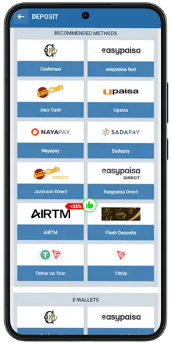 Enter Deposit Amount