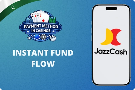 JazzCash deposit and withdrawal processing times at online casinos in Pakistan